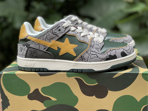 Original version_ solebox x bape. alliance. Dark green gray color_ full code shipment 36--45-b445a2df